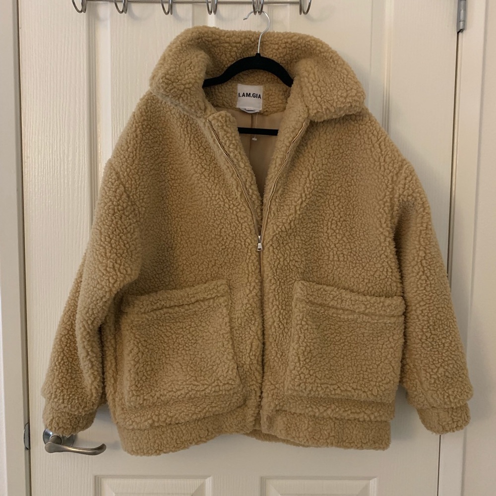 I.AM.GIA Teddy Coat in Caramel